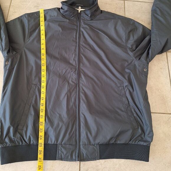 Peter Millar Men Jacket XL Black Windbreaker Golf Full Zip Lightweight Vented - Picture 6 of 7
